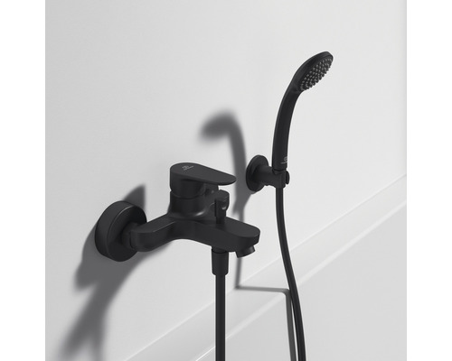 Ensemble de douche avec mitigeur monocommande pour montage mural