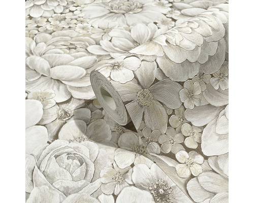 Rolle Tapete mit Blumenmuster