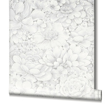 Papier peint à motif floral