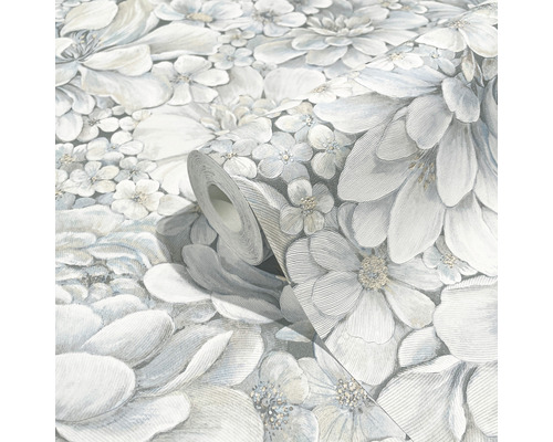 Rouleau de papier peint à motif floral