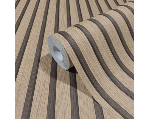 Rouleau de papier peint aspect lambris bois