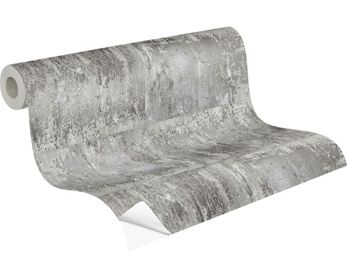 Rouleau de papier peint aspect béton