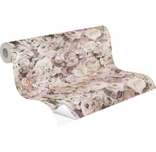 Rouleau de papier peint avec motif de roses