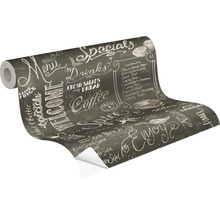 Rouleau de papier peint avec motif tableau noir, menu inclus avec boissons et nourriture