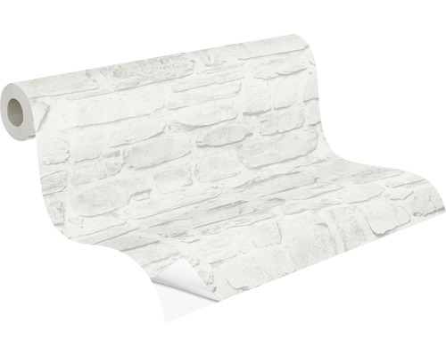 Rouleau de papier peint avec motif de mur en pierre