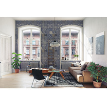 Vliestapete 36923-1 Metropolitan Fliese blau-beige