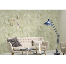 Papier peint intissé 36385-4 Attractive 2 feuille de palmier vert clair