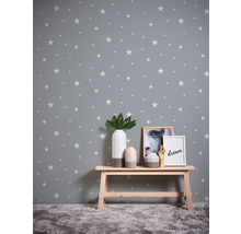 Papier peint intissé 32440-3 Day 'n' Night étoiles bleu gris