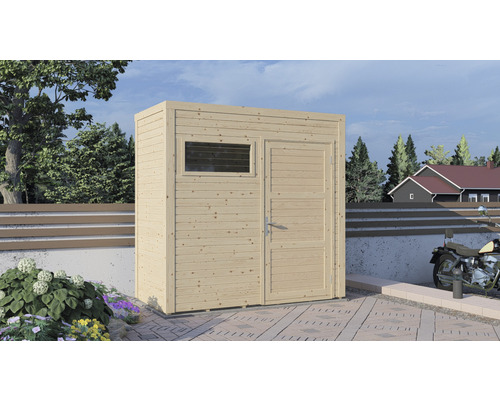 Armoire de jardin en bois avec fenêtre et porte