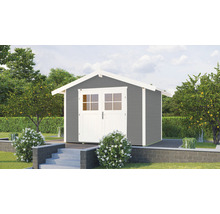 Abri de jardin weka 122 Taille 3 avec plancher 380 x 239 cm gris