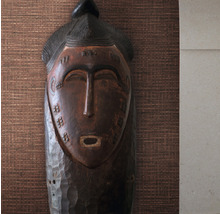 Geschnitzte Holzmaske zur Wanddekoration