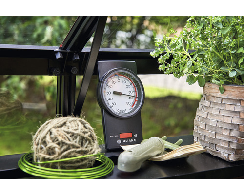 Accessoires de serre avec thermomètre, plante en panier et fil à ligaturer