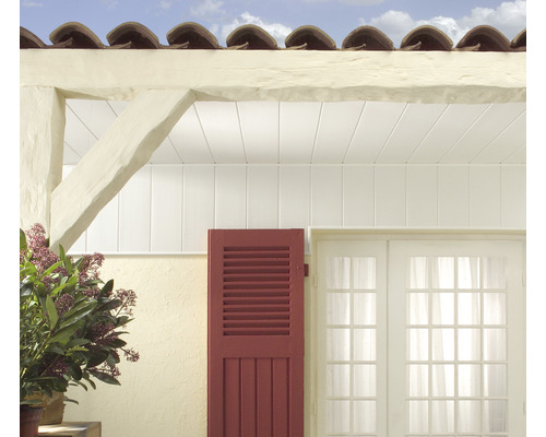 Scène avec bardage, fenêtre et volet