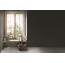 Papier peint intissé 38694-2 uni aspect lin noir-or