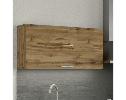 Armoire de cuisine suspendue à deux portes avec poignées