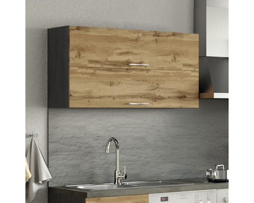 Élément haut de cuisine avec deux portes et poignées