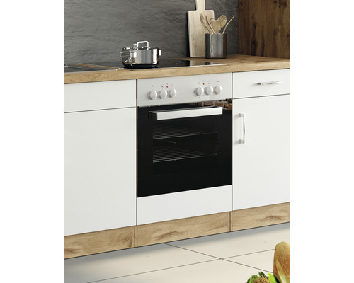 Scène de cuisine avec cuisinière intégrée et armoire de cuisine