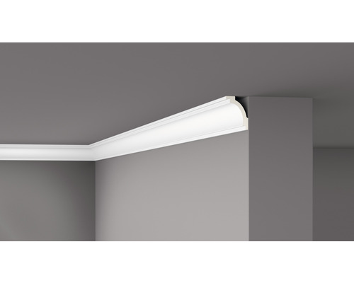 Moulure de plafond/Réglette LED Z16, 1 x 2 m, 70 x 50 mm