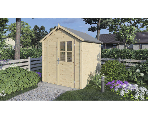 Gerätehaus Konsta Fino 2 mit Fussboden 181x239 cm natur Gerätehaus Konsta Fino 2 mit Fussboden 181x239 cm natur