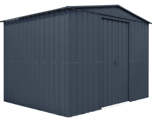 Abri de jardin métallique avec double porte