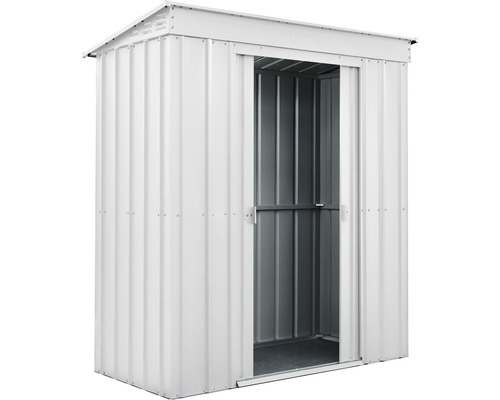 Abri de jardin en métal avec porte coulissante