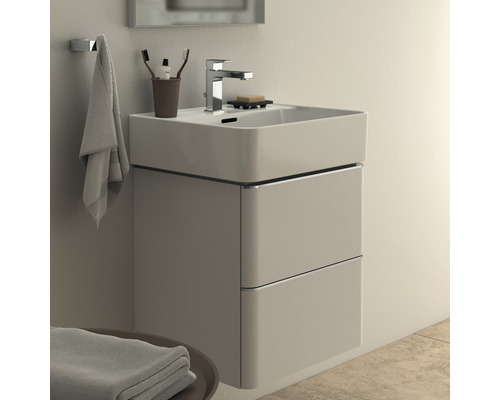 Meuble sous-lavabo avec lavabo et deux tiroirs dans la salle de bain