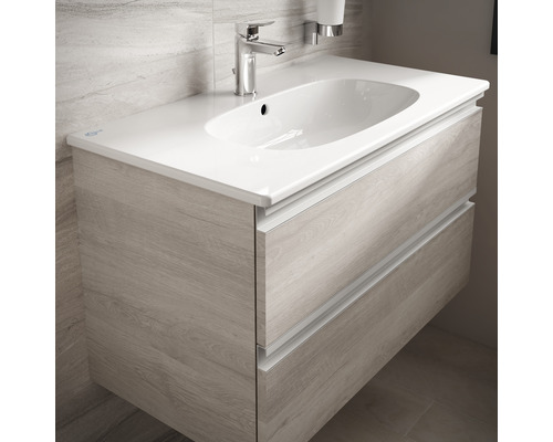 Meuble sous-vasque avec deux tiroirs et vasque à poser