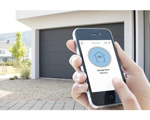 Application smartphone pour contrôler une porte de garage