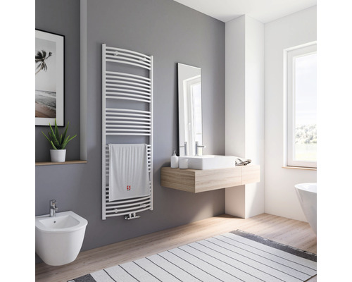 Radiateur de salle de bains SCHULTE Europa 1700x600 mm blanc alpin avec raccordement au centre