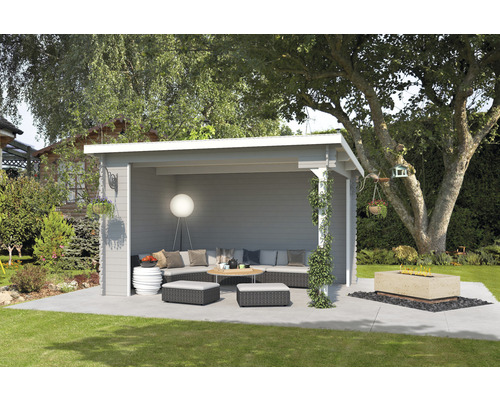 Pavillon Outdoor Life Buffalo 380 x 275 cm gris clair