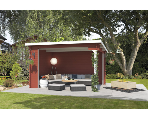 Pavillon Outdoor Life Buffalo 380 x 275 cm schwedischrot