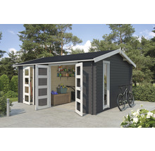 Gartenhaus Outdoor Life Carroz 496 x 403,4 cm carbongrau