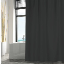 Rideau de douche MSV textile 120 x 200 cm noir - HORNBACH