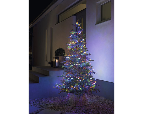 Guirlande lumineuse sapin de Noël Konstsmide micro LED Compactlights 8,78 m + alimentation 5 m 400 LED couleur d'éclairage multicolore