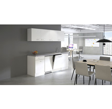 Cuisine complète avec appareils Flex Well Varo 210 cm couleur de façade blanc - couleur du corps blanc 00011937 00011938