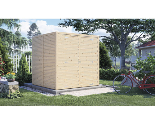 Abri de jardin Bertilo Cubico 3 Fineline 207 x 202 cm nature