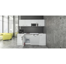 Cuisine complète avec appareils Flex Well Wito 210 cm couleur de façade blanc - couleur du corps blanc 00011957