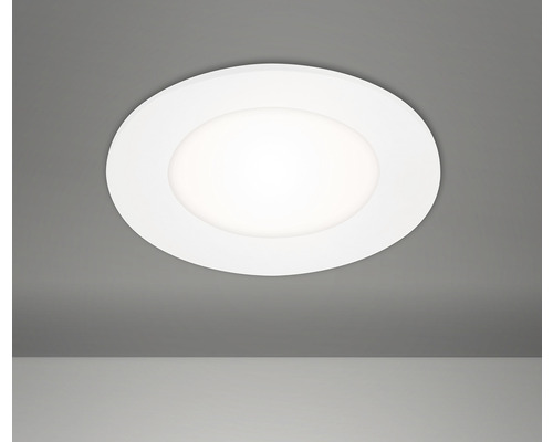 Éclairage à LED à encastrer blanc avec ampoule 400 lm 3 000 K blanc chaud Ø 60  mm carré plastique IP44 - HORNBACH