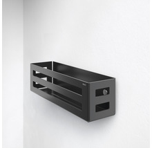 Schwarzes Duschregal zur Wandmontage