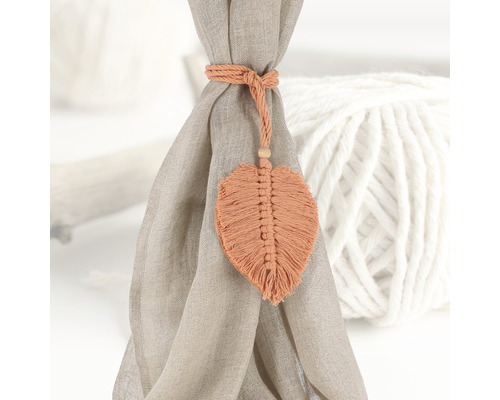 Gardinenhalter mit Blatt-Dekoration