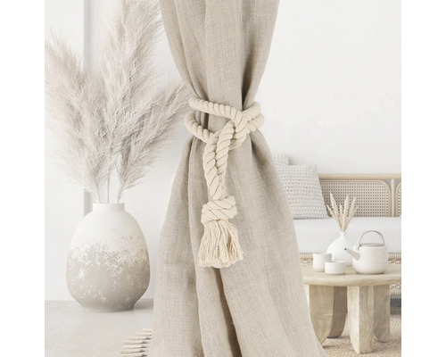 Rideau décoratif avec support de cordon pour une ambiance élégante