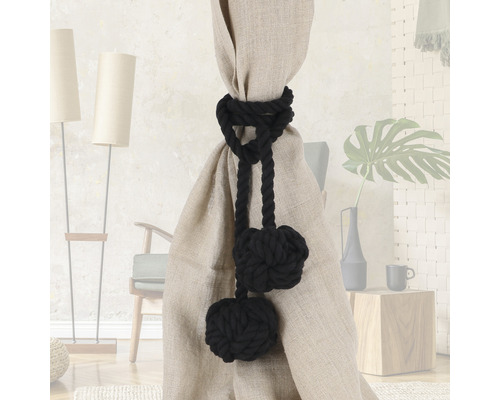 Embrasse de rideau décorative avec deux pompons