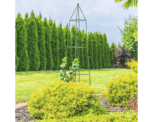 Scène de jardin avec support à plantes