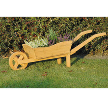 Blumenkasten Schubkarre aus Holz 107 x 29 x 30 cm braun