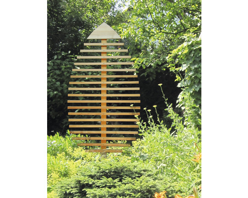 Hölzerne Rankhilfe im Garten