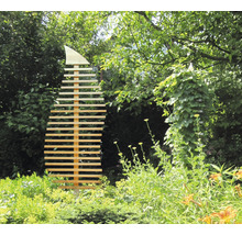 Rankgerüst Fraxinus Blatt aus Holz (Bausatz) 76 x 6,5 x 186 cm natur