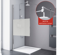 Walk In Schulte Alexa Style 2.0 90 cm discret, couleur du profilé chrome