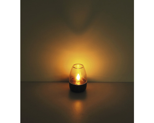 Dekorative LED Kerze mit Glashülle