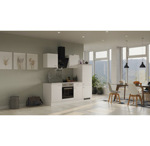 Cuisine complète avec appareils Flex Well Wito 220 cm couleur de façade blanc - couleur du corps blanc 00012338