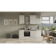 Cuisine complète avec appareils Flex Well Wito 220 cm couleur de façade blanc - couleur du corps blanc 00008213